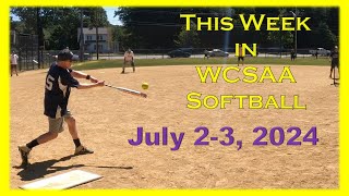 This Week in WCSAA Softball  July 23 2024 [upl. by Solegnave997]