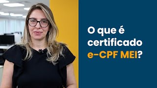 O que é certificado MEI  CertiSign [upl. by Meng988]