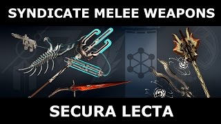 Syndicate Melee Weapons  Secura Lecta The Perrin Sequence [upl. by Bernice429]