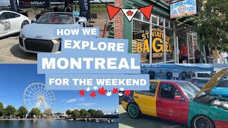 🍁48 HOURS exploring MONTREAL  biodome 🐠 bagels 🥯 car show 🚙 old montreal🎡 [upl. by Aisnetroh]