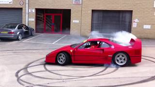 Ferrari F40 doughnuts [upl. by Lipps738]