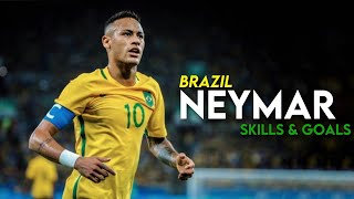 Neymar The KING in The Brazilian National Team  Skills amp Goals HD [upl. by Enajharas]