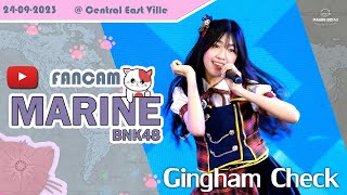 FANCAM Marine BNK48 quot Gingham check quot┃24 september 2023 [upl. by Anawait972]