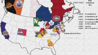 History of NHL Teams [upl. by Nosnor]