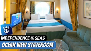 Independence of the Seas  Oceanview Stateroom Full Tour amp Review 4K  Royal Caribbean Cruise [upl. by Niarfe]