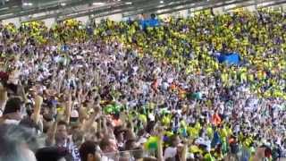 Third and fourth German goals celebration in the stadium in a single quick shot [upl. by Formica]