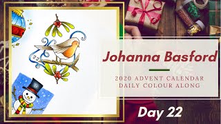 Johanna Basford  Inky Advent Calendar 2020  Day 22 [upl. by Ikiv]