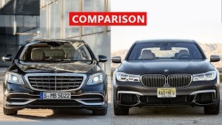 2018 MercedesBenz SClass vs 2018 BMW 7 Series Comparison  INTERIOR EXTERIOR TEST DRIVE [upl. by Aseeram]