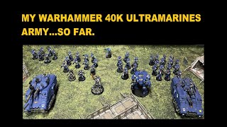 My Warhammer 40000 Ultramarines Army amp Game Table Setup [upl. by Eive]