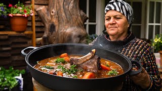 🍲 Authentic Azerbaijani Lamb Stew 🐑 A Hearty Village Recipe 🏡 [upl. by Hadria]