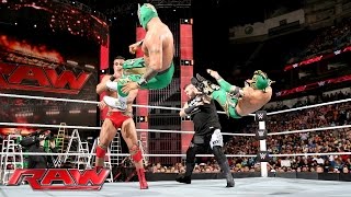 The Lucha Dragons vs Kevin Owens amp Alberto Del Rio Raw June 13 2016 [upl. by Eleda297]