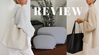 CUYANA REVIEW  Double Loop Bag Classic Tote amp Travel Case Set  Vlogust [upl. by Dorin]