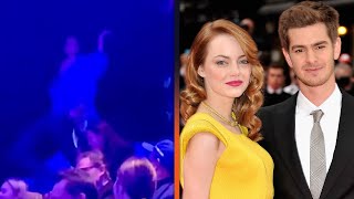 Emma Stone REACTS to Ex Andrew Garfield Attending Her Movie [upl. by Sophi]