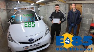 Installation kit  boitier Bio Ethanol E85 Toyota Prius Hybride 18L d’un abonné [upl. by Caresse]