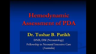 POCUS Session 5 Hemodynamic Assessment of PDA in a Neonate [upl. by Humble]