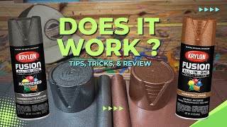 Krylon Spray Paint Copper amp Cast Iron Hammered Finishes wDIY Paint Tips [upl. by Haizek]