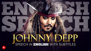 ENGLISH SPEECH  JOHNNY DEPP Cancel Culture English Subtitles [upl. by Anivel]