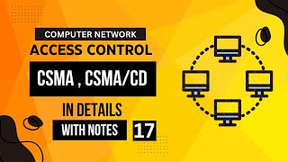 CSMA  CSMACD MEDIA ACCESS CONTROL PROTOCOL  COMPUTER NETWORK  WITH NOTES  gate techochain cn [upl. by Ansilme]