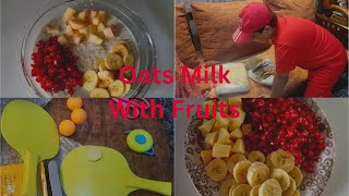 Oats Milk Ke Saath Fruits Khane Ka Maza 😋  Indoor Hanging Table Tennis  manshaabbas [upl. by Saref]