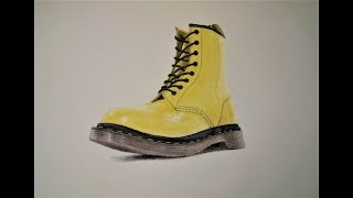 dessin de Doc Martens réaliste  draw realistic Doc Martens [upl. by Casteel]