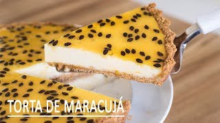 TORTA DE MARACUJÁ COM MOUSSE PRÁTICO DE LIQUIDIFICADOR [upl. by Pish588]