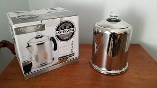 Farberware 50124 Classic Yosemite Stainless Steel Coffee Percolator  Coffee Percolator Review [upl. by Yvad]