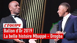 Ballon dOr 2019  La belle histoire derrière le selfie entre Mbappé et Drogba [upl. by Cheffetz]