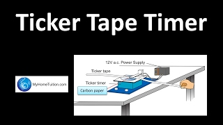 Ticker Tape Timer  Force and Motion [upl. by Eirolam]