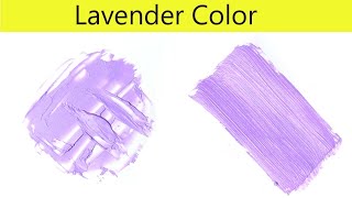 Lavender Color  How To Make Lavender Color  Color Mixing [upl. by Annawit]