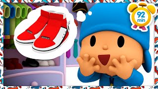 👟 POCOYO in ENGLISH  Pocoyos Shoes 92 min Full Episodes VIDEOS and CARTOONS for KIDS [upl. by Clawson391]