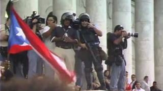 Protesta de los estudiantes de la UPR frente al Capitolio [upl. by Wieren]