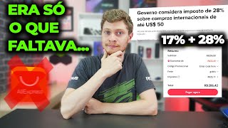 TAXA EM PRODUTOS DE 50 DÓLARES NO ALIEXPRESS ACABOU DE VEZ NÃO VALE MAIS O QUE PENSO SOBRE [upl. by Charisse]