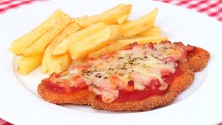 Milanesas a la Napolitana  Filetes de Pechuga de Pollo [upl. by Esorylime]