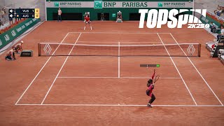 Top Spin 2K25  Serena Williams Vs Daniil Medvedev  Roland Garros  2K Tour Online Gameplay PS5 [upl. by Jarlathus]