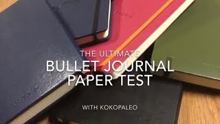 The Ultimate Bullet Journal Paper Test  pens markers and paper quality [upl. by Beaufort750]