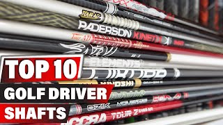 Best Golf Driver Shaft In 2024  Top 10 New Golf Driver Shafts Review [upl. by Erdried674]