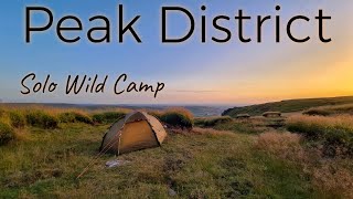 Peak District Solo Wild Camp Near Aircraft Crash Site  Hilleberg Soulo [upl. by Aztinaj]