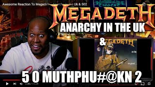 Awesome Reaction To Megadeth  Anarchy in the Uk amp 502 [upl. by Necaj]