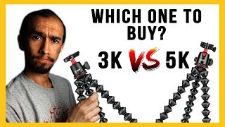 Joby Gorillapod 3k VS 5K  Which Gorillapod to Buy [upl. by Lrub]