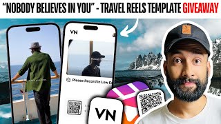 Premium Travel Reels VN Template QR Code amp Tutorial [upl. by Farrar]