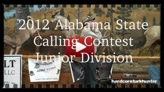 Alabama State Turkey Calling Contest 2012 Junior Division [upl. by Nolly419]