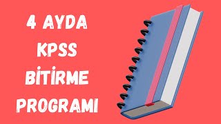 4 Ayda KPSS Bitirme Programı  Ücretsiz  Güncel [upl. by Twum216]