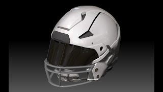 NFL Riddell Axiom Helmet 3D Print Model Geosanmo [upl. by Sibbie624]