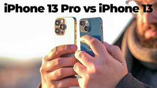 La COMPARATIVA de CÁMARAS iPhone 13  mini vs iPhone 13 Pro  Max [upl. by Sibelle]