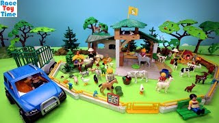 Playmobil Childrens Petting Zoo Animals Building Set  Build Review [upl. by Dlaniger]