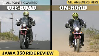 2024 Jawa 350cc Ride Review  OffRoad amp OnRoad Experience Of This New Retro Classic Motorcycle [upl. by Ivy]