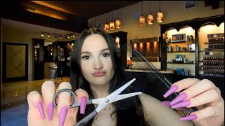 ASMR Rude hair salon receptionist and hairstylist rp 💇‍♀️🙄 [upl. by Ahsienet387]