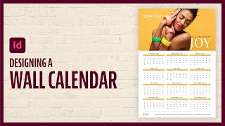 How To Design A Wall Calendar in Indesign [upl. by Analem]