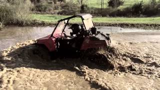 2014 Polaris Rzr 170 ridding through water [upl. by Gillespie]