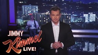 Matt Damon Takes Over Jimmy Kimmel Live [upl. by Abraham437]